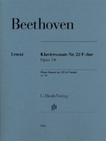 Beethoven: Sonata in F Major Opus 54 for Piano published by Henle