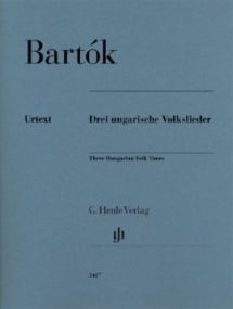 Bartok: 3 Hungarian Folk Tunes for Piano published by Henle