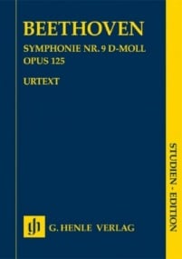 Beethoven: Symphony No 9 in D Minor (Study Score) published by Henle