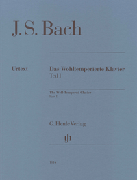 Bach: Well Tempered Clavier Book 1 (BWV 846-869) published by Henle (Without Fingering)