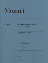 Mozart: Sonata in F K533/494 for Piano published by Henle Urtext