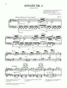 Scriabin: Sonata No. 5 Opus 53 for Piano published by Henle