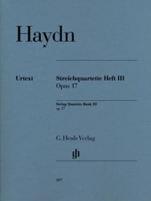 Haydn: String Quartets Volume 3 Opus 17 published by Henle