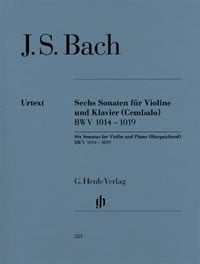 Bach: 6 Sonatas for Violin published by Henle