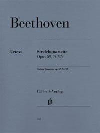 Beethoven: String Quartets Opus 59, 74 & 95 published by Henle