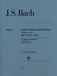 Bach: Sonatas and Partitas BWV 1001-1006 for Violin solo published by Henle