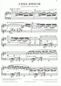 Debussy: L'Isle joyeuse for Piano published by Henle