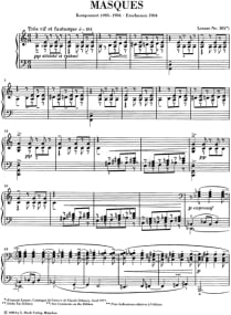 Debussy: Masques for Piano published by Henle