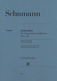 Schumann: Poet's Love (Dichterliebe) Opus 48 (High Voice) published by Henle