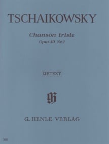 Tchaikovsky: Chanson triste Opus 40/2 for Piano published by Henle