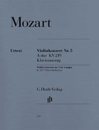 Mozart: Concerto No 5 in A K219 for Violin published by Henle