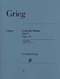 Grieg: Lyric Pieces Book 5 Opus 54 for Piano published by Henle