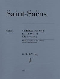 Saint-Saens: Concerto No 3 in B Minor Opus 61 for Violin published by Henle
