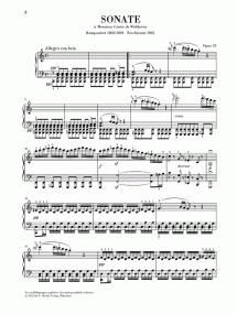 Beethoven: Sonata in C Opus 53 (Waldstein) for Piano published by Henle