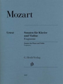 Mozart: Violin Sonatas (Fragments) published by Henle