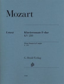 Mozart: Sonata in F K280 for Piano published by Henle