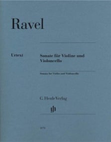 Ravel: Sonata for Violin & Cello published by Henle