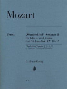 Mozart: ''Wunderkind'' Sonatas Volume 2 for Piano and Violin (with cello) published by Henle