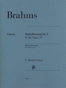 Brahms: String Sextet No.1 in Bb Opus 18 published by Henle