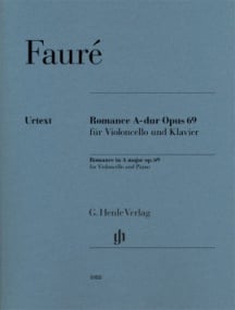 Faure: Romance in A Opus 69 for Cello published by Henle