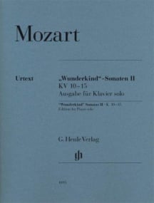 Mozart: ''Wunderkind''-Sonatas Volume II K10-15 for Piano published by Henle