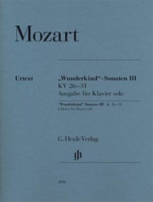 Mozart: ''Wunderkind''-Sonatas Volume III K26-31 for Piano published by Henle