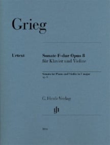 Grieg: Sonata in F Opus 8 for Violin published by Henle