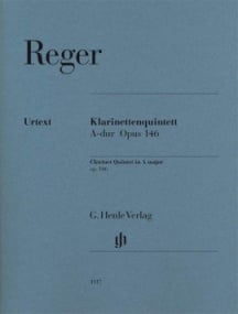 Reger: Clarinet Quintet in A Major Opus 146 published by Henle