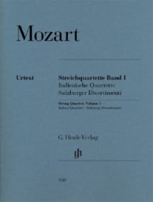 Mozart: String Quartets Volume 1 (Italian, Salzburg Divertimenti) published by Henle