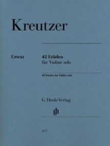 Kreutzer: 42 Etudes for Violin published by Henle