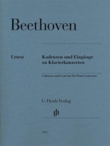 Beethoven: Cadenzas and Lead-ins for Piano Concertos published by Henle