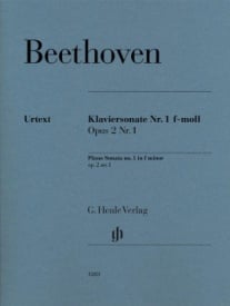 Beethoven: Sonata in F Minor Opus 2 No 1 for Piano published by Henle