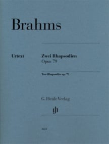 Brahms: Two Rhapsodies Opus 79 for Piano published by Henle