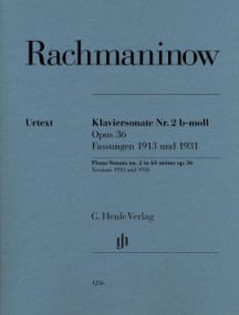 Rachmaninov: Sonata No. 2 in B minor Opus 36 for Piano published by Henle