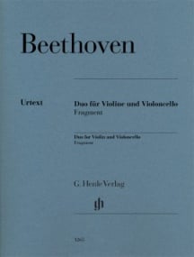 Beethoven: Duo for Violin & Cello (Fragment) published by Henle