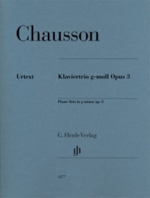 Chausson: Piano Trio in G minor Opus 3 published by Henle
