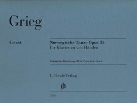 Grieg: Norwegian Dances Opus 35 Nos 1 - 4 for Piano Duet published by Henle