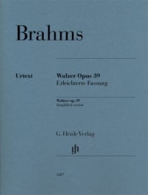 Brahms: Waltzes Opus 39 for Piano (Easy Arrangement) published by Henle