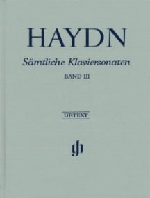 Haydn: Complete Piano Sonatas Volume 3 published by Henle (Clothbound Edition)