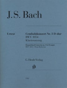Bach: Harpsichord Concerto No 3 BWV1054 published by Henle