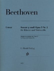 Beethoven: Sonata in G minor Opus 5/2 for Cello published by Henle