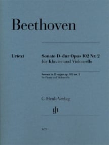 Beethoven: Sonata in D Opus 102/2 for Cello published by Henle