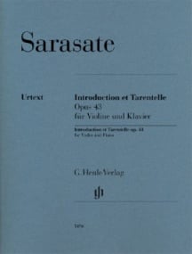 Sarasate: Introduction et Tarentelle for Violin published by Henle