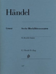 Handel: Six Sonatas for Treble Recorder published by Henle