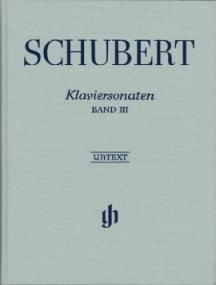 Schubert: Sonatas Volume 3 published by Henle (Cloth Bound)