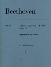 Beethoven: Sonata No 11 in Bb Major Opus 22 for Piano published by Henle