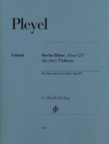 Pleyel: 6 Duets Opus 23 for Violin published by Henle