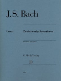 Bach: Two part Inventions  BWV 772-786 for Piano published by Henle (without fingering)