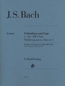 Bach: Prelude and Fugue in C (BWV 846) for Piano published by Henle (without fingering)