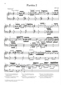 Bach: Partita No. 2 in C Minor  (BWV 826) for Piano published by Henle